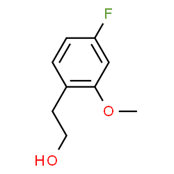 ChemSpider 2D Image | 2-(4-Fluoro-2-methoxyphenyl)ethanol | C9H11FO2