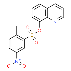 ChemSpider 2D Image | 8-Quinolinyl 2-methyl-5-nitrobenzenesulfonate | C16H12N2O5S