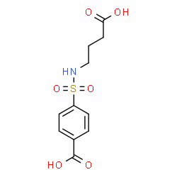 ChemSpider 2D Image | 4-[(3-Carboxypropyl)sulfamoyl]benzoic acid | C11H13NO6S
