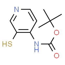 ChemSpider 2D Image | tert-Butyl (3-mercaptopyridin-4-yl)carbamate | C10H14N2O2S