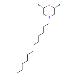 ChemSpider 2D Image | (2R,6S)-4-Dodecyl-2,6-dimethylmorpholine | C18H37NO