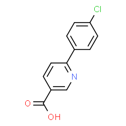 ChemSpider 2D Image | 6-(4-Chlorophenyl)nicotinic acid | C12H8ClNO2
