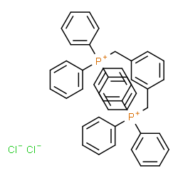 ChemSpider 2D Image | [1,3-Phenylenebis(methylene)]bis(triphenylphosphonium) dichloride | C44H38Cl2P2
