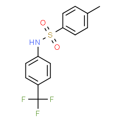 ChemSpider 2D Image | 4-Methyl-N-[4-(trifluoromethyl)phenyl]benzenesulfonamide | C14H12F3NO2S
