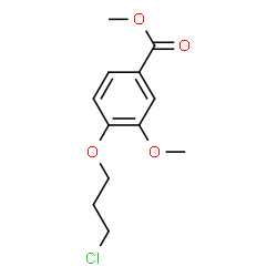 ChemSpider 2D Image | Methyl 4-(3-chloropropoxy)-3-methoxybenzoate | C12H15ClO4