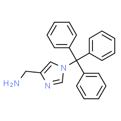 ChemSpider 2D Image | 1-(1-Trityl-1H-imidazol-4-yl)methanamine | C23H21N3