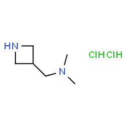 ChemSpider 2D Image | [(azetidin-3-yl)methyl]dimethylamine dihydrochloride | C6H16Cl2N2