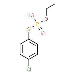 ChemSpider 2D Image | S-(4-Chlorophenyl) O-ethyl hydrogen phosphorothioate | C8H10ClO3PS