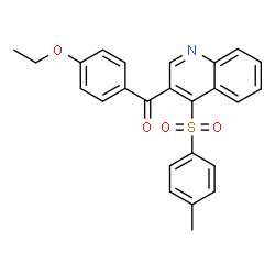 ChemSpider 2D Image | (4-Ethoxyphenyl){4-[(4-methylphenyl)sulfonyl]-3-quinolinyl}methanone | C25H21NO4S