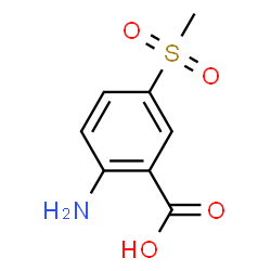 ChemSpider 2D Image | 2-Amino-5-(methylsulfonyl)benzoic acid | C8H9NO4S