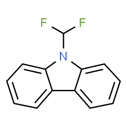 ChemSpider 2D Image | 9-(Difluoromethyl)-9H-carbazole | C13H9F2N
