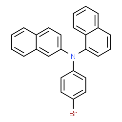 ChemSpider 2D Image | N-(4-Bromophenyl)-N-(2-naphthyl)-1-naphthalenamine | C26H18BrN