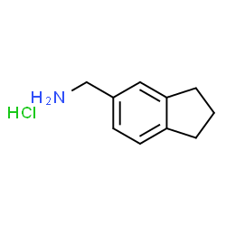 ChemSpider 2D Image | (2,3-Dihydro-1H-inden-5-yl)methanamine hydrochloride | C10H14ClN