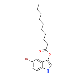 ChemSpider 2D Image | 5-Bromo-3-indolyl decanoate | C18H24BrNO2