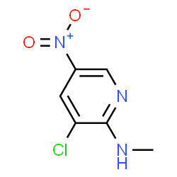 ChemSpider 2D Image | 3-Chloro-N-methyl-5-nitro-2-pyridinamine | C6H6ClN3O2