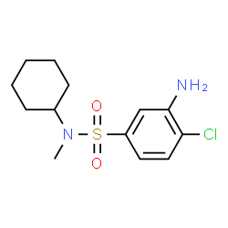 ChemSpider 2D Image | 3-Amino-4-chloro-N-cyclohexyl-N-methylbenzenesulfonamide | C13H19ClN2O2S