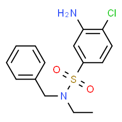 ChemSpider 2D Image | 3-Amino-N-benzyl-4-chloro-N-ethylbenzenesulfonamide | C15H17ClN2O2S