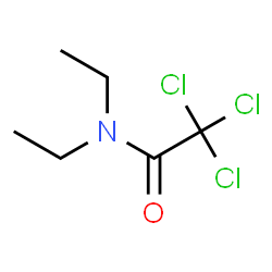 ChemSpider 2D Image | 2,2,2-Trichloro-N,N-diethylacetamide | C6H10Cl3NO