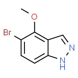 ChemSpider 2D Image | 5-Bromo-4-methoxy-1H-indazole | C8H7BrN2O