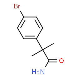 ChemSpider 2D Image | 2-(4-Bromophenyl)isobutyramide | C10H12BrNO