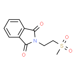 ChemSpider 2D Image | 2-[2-(Methylsulfonyl)ethyl]-1H-isoindole-1,3(2H)-dione | C11H11NO4S