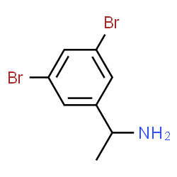 ChemSpider 2D Image | 1-(3,5-Dibromophenyl)ethanamine | C8H9Br2N