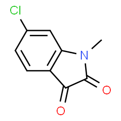ChemSpider 2D Image | 6-Chloro-1-methylisatin | C9H6ClNO2