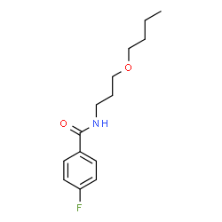 ChemSpider 2D Image | N-(3-Butoxypropyl)-4-fluorobenzamide | C14H20FNO2