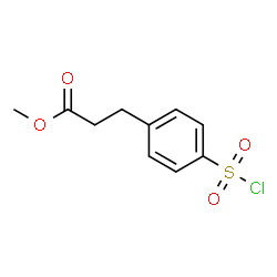 ChemSpider 2D Image | Methyl 3-[4-(chlorosulfonyl)phenyl]propanoate | C10H11ClO4S
