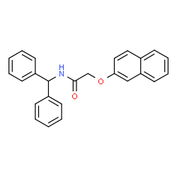 ChemSpider 2D Image | N-(Diphenylmethyl)-2-(2-naphthyloxy)acetamide | C25H21NO2
