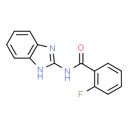 ChemSpider 2D Image | N-(1H-Benzimidazol-2-yl)-2-fluorobenzamide | C14H10FN3O