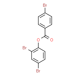 ChemSpider 2D Image | 2,4-Dibromophenyl 4-bromobenzoate | C13H7Br3O2