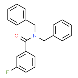 ChemSpider 2D Image | N,N-Dibenzyl-3-fluorobenzamide | C21H18FNO