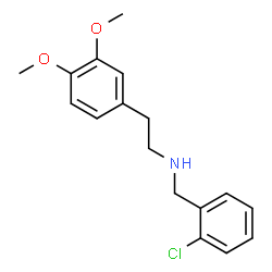 ChemSpider 2D Image | N-(2-Chlorobenzyl)-2-(3,4-dimethoxyphenyl)ethanamine | C17H20ClNO2