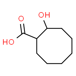 ChemSpider 2D Image | 2-Hydroxycyclooctanecarboxylic acid | C9H16O3