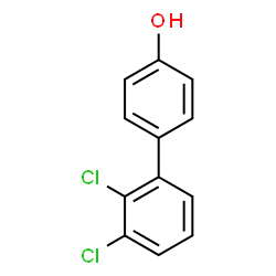 ChemSpider 2D Image | 2',3'-Dichloro-4-biphenylol | C12H8Cl2O