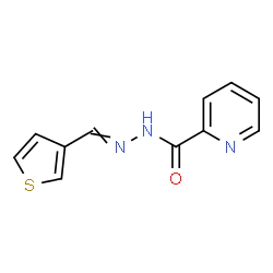 ChemSpider 2D Image | N'-(3-Thienylmethylene)-2-pyridinecarbohydrazide | C11H9N3OS