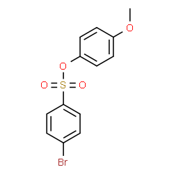 ChemSpider 2D Image | 4-Methoxyphenyl 4-bromobenzenesulfonate | C13H11BrO4S