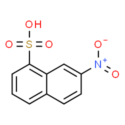 ChemSpider 2D Image | 7-Nitro-1-naphthalenesulfonic acid | C10H7NO5S