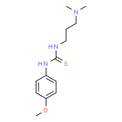 ChemSpider 2D Image | 1-[3-(Dimethylamino)propyl]-3-(4-methoxyphenyl)thiourea | C13H21N3OS