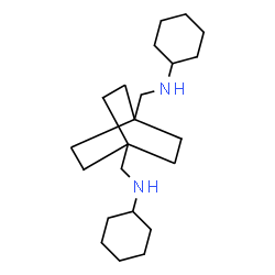 ChemSpider 2D Image | N,N'-[Bicyclo[2.2.2]octane-1,4-diylbis(methylene)]dicyclohexanamine | C22H40N2