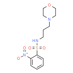 ChemSpider 2D Image | N-[3-(4-Morpholinyl)propyl]-2-nitrobenzenesulfonamide | C13H19N3O5S
