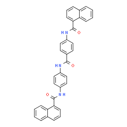ChemSpider 2D Image | N-(4-{[4-(1-Naphthoylamino)benzoyl]amino}phenyl)-1-naphthamide | C35H25N3O3