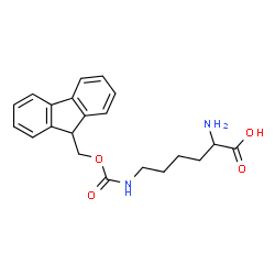 ChemSpider 2D Image | N~6~-[(9H-Fluoren-9-ylmethoxy)carbonyl]lysine | C21H24N2O4