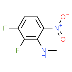 ChemSpider 2D Image | 2,3-Difluoro-N-methyl-6-nitroaniline | C7H6F2N2O2
