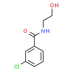 ChemSpider 2D Image | 3-Chloro-N-(2-hydroxyethyl)benzamide | C9H10ClNO2