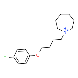 ChemSpider 2D Image | 1-[4-(4-Chlorophenoxy)butyl]azepanium | C16H25ClNO