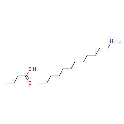 ChemSpider 2D Image | Butanoic acid - 1-dodecanamine (1:1) | C16H35NO2