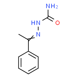 ChemSpider 2D Image | 2-(1-Phenylethylidene)hydrazinecarboxamide | C9H11N3O