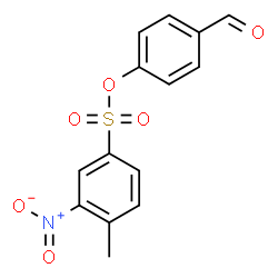 ChemSpider 2D Image | 4-Formylphenyl 4-methyl-3-nitrobenzenesulfonate | C14H11NO6S